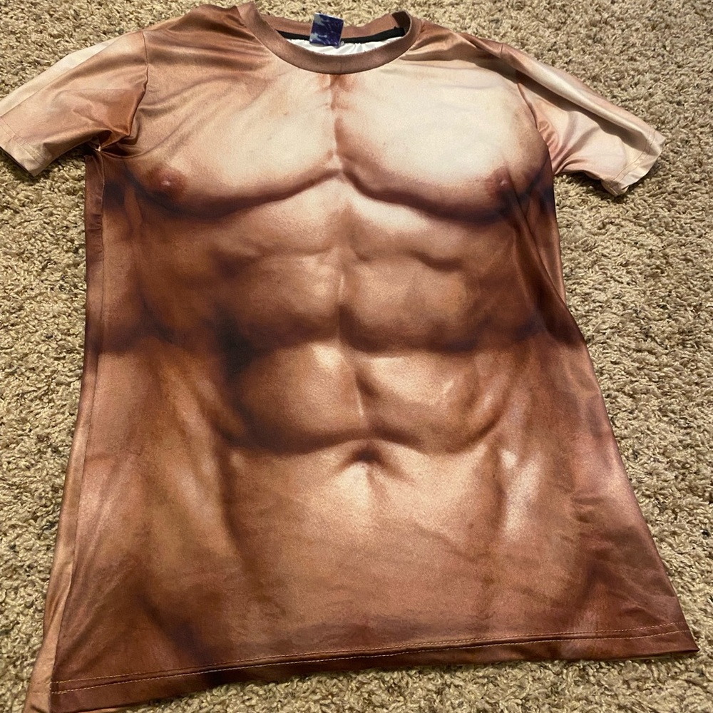 Men's Muscle Print T-Shirt small